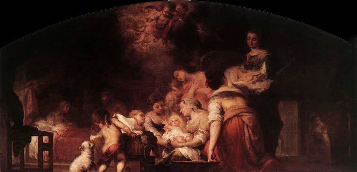 Bartolome Esteban Murillo Birth of the Virgin Norge oil painting art